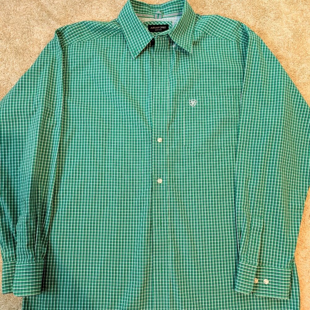 ARIAT Pro Series Button Up Western Shirt Size Large